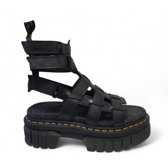 DR. MARTENS Ricki Nappa Lux Leather Platform Gladiator Sandal - Picture 1 of 12